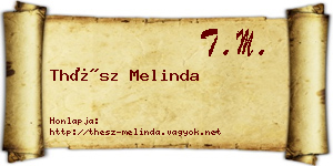 Thész Melinda névjegykártya